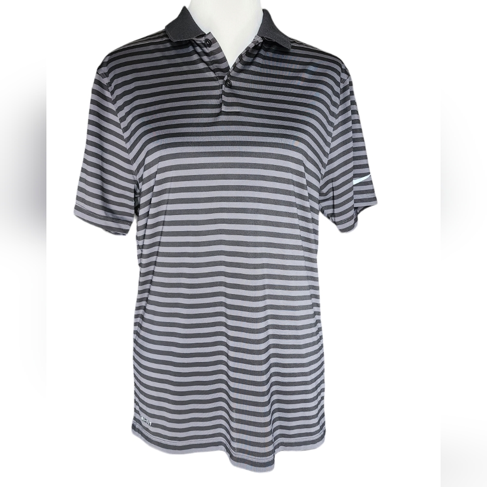 Nike Golf Dri-Fit Victory Stripe Shirt. Size Small.